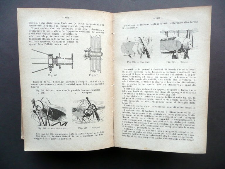 L'Aviazione Aeroplani Idrovolanti Eliche E. Garuffa Hoepli Milano 1919