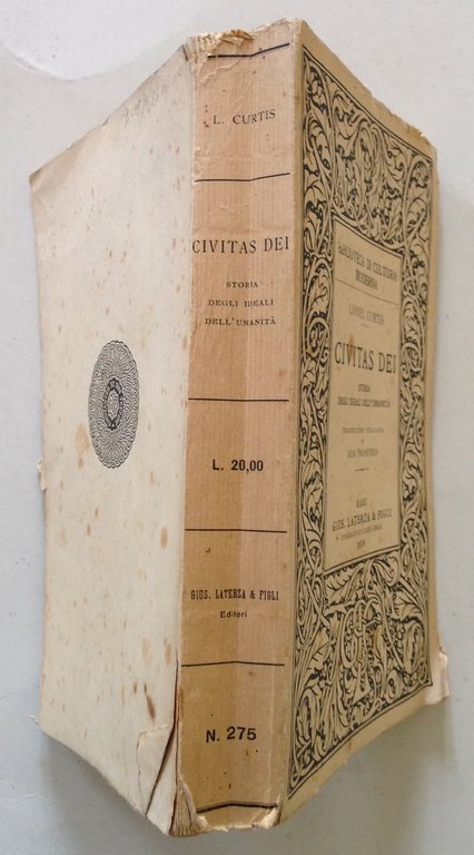 L. Curtis Civitas Dei Storia degli Ideali dell'Umanit‡ Laterza Ed. …