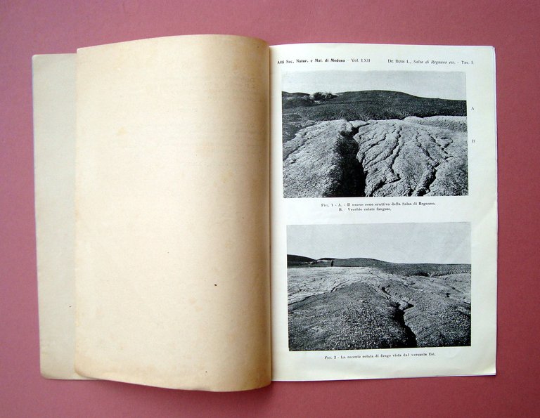 L.De Buoi Eruzione della Salsa di Regnano del 1930 Tip …