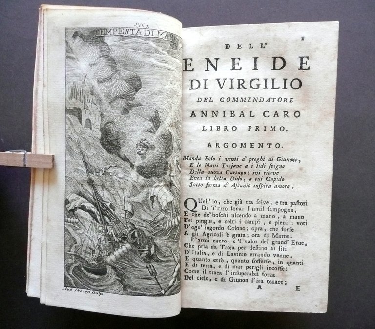 L'Eneide Virgiliane Tradotte da Annibal Caro Bucoliche Georgiche Borsi 1759