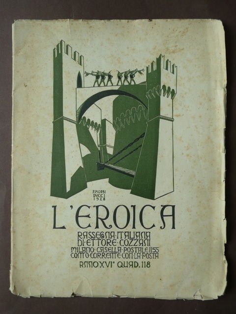 L'Eroica Cozzani Xilografie Morbiducci Grafica'900 Ettore Tito 1928 Morbiducci | Immagine principale