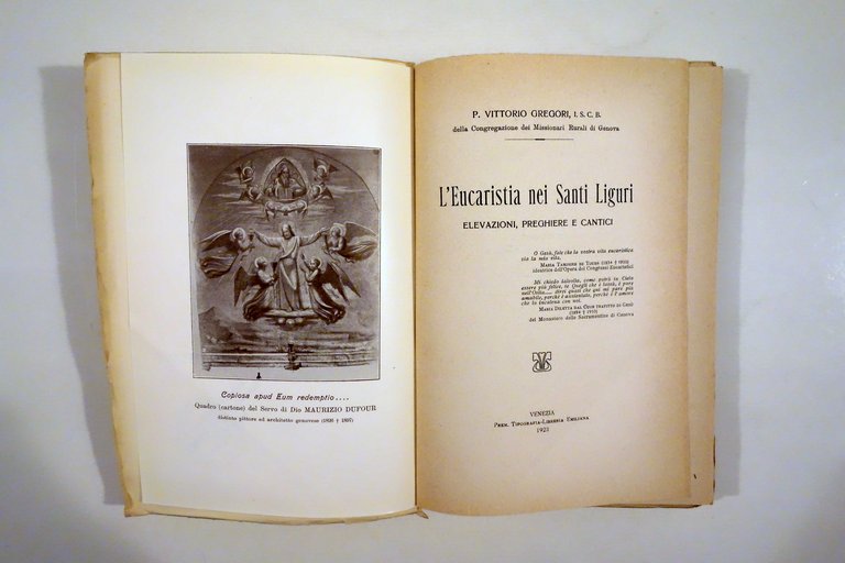 L'Eucaristia nei Santi Liguri Vittorio Gregori Tip. Emiliana Venezia 1923 | Immagine Gallery 2