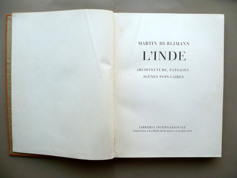 L'Inde Architecture Paysages ScËnes Populaires M. Hurlimann Sperling Kupfer 1928 | Immagine Gallery 2