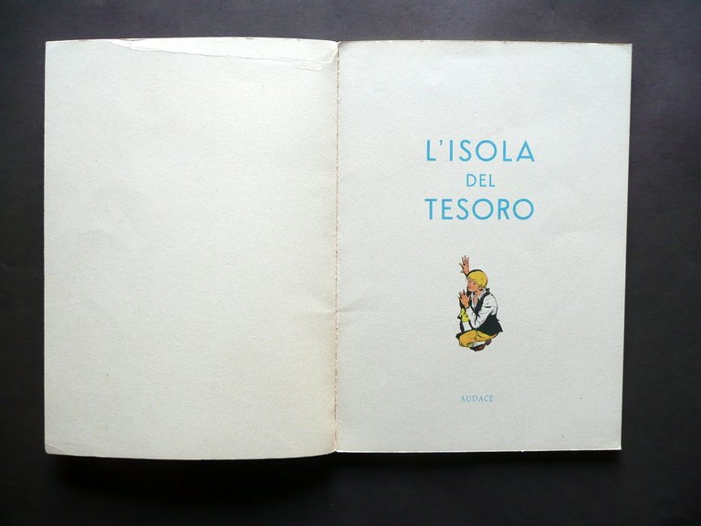 L'isola del Tesoro Stevenson Bonelli Illustrazioni di Battaglia Audace 1954