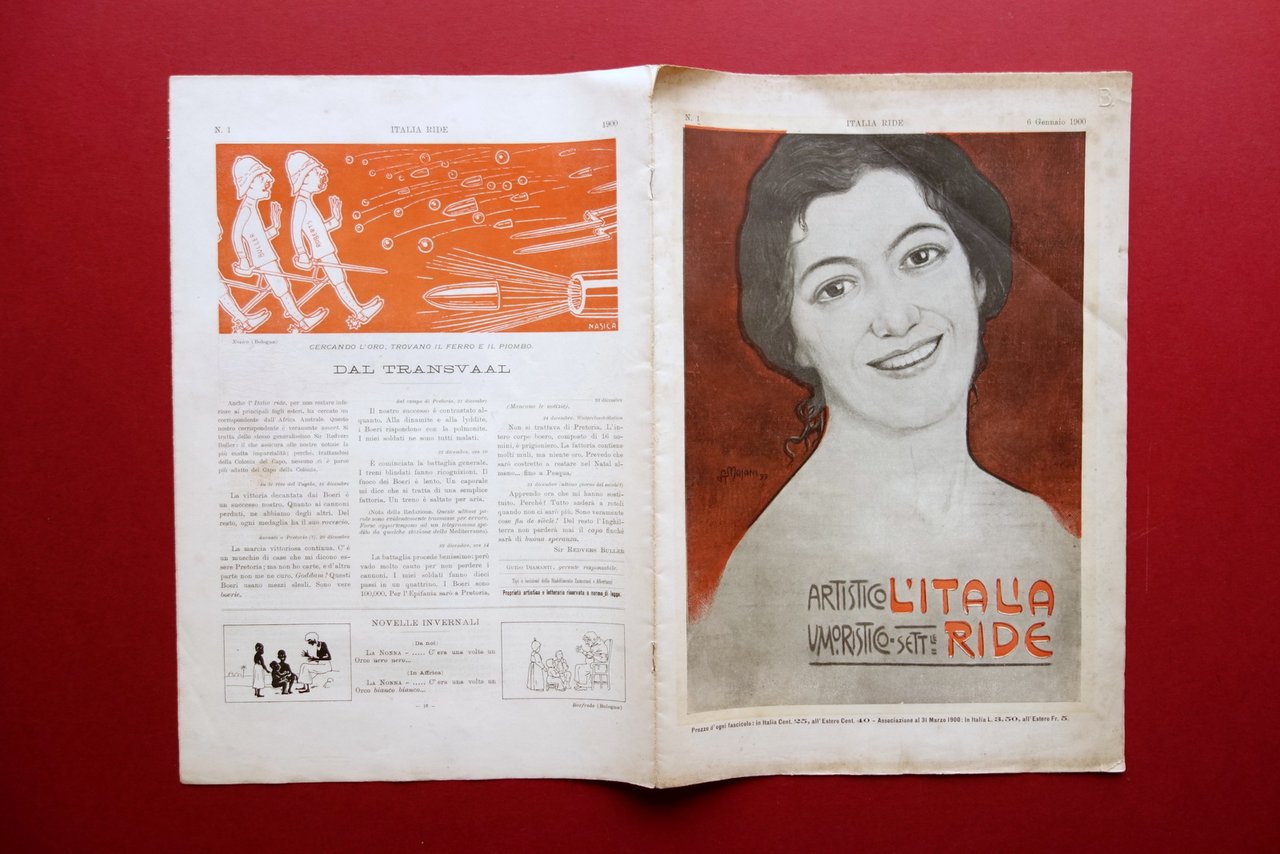 L'Italia Ride Anno 1 Numero 1 6 Gennaio 1900 Nasica …