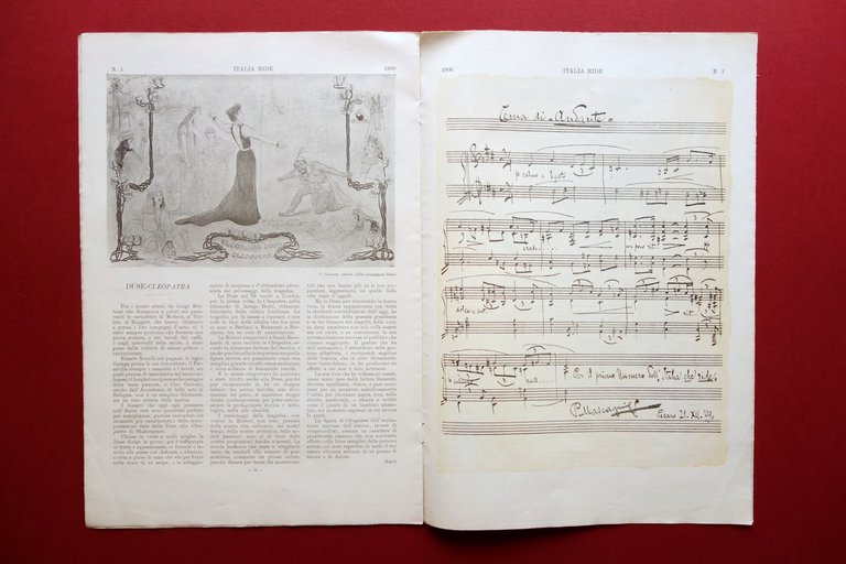 L'Italia Ride Anno 1 Numero 1 6 Gennaio 1900 Nasica …