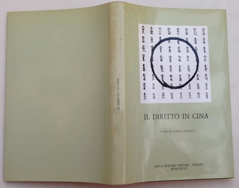 L. Lanciotti Il Dirittto in Cina Olschki Editore Firenze 1978