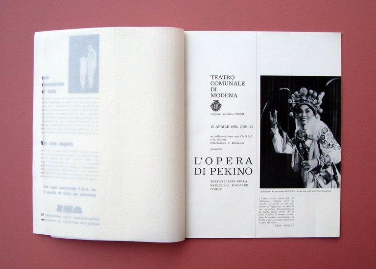 L'Opera di Pekino teatro Comunale Modena Programma stagione artistica 1963-64 | Immagine Gallery 2