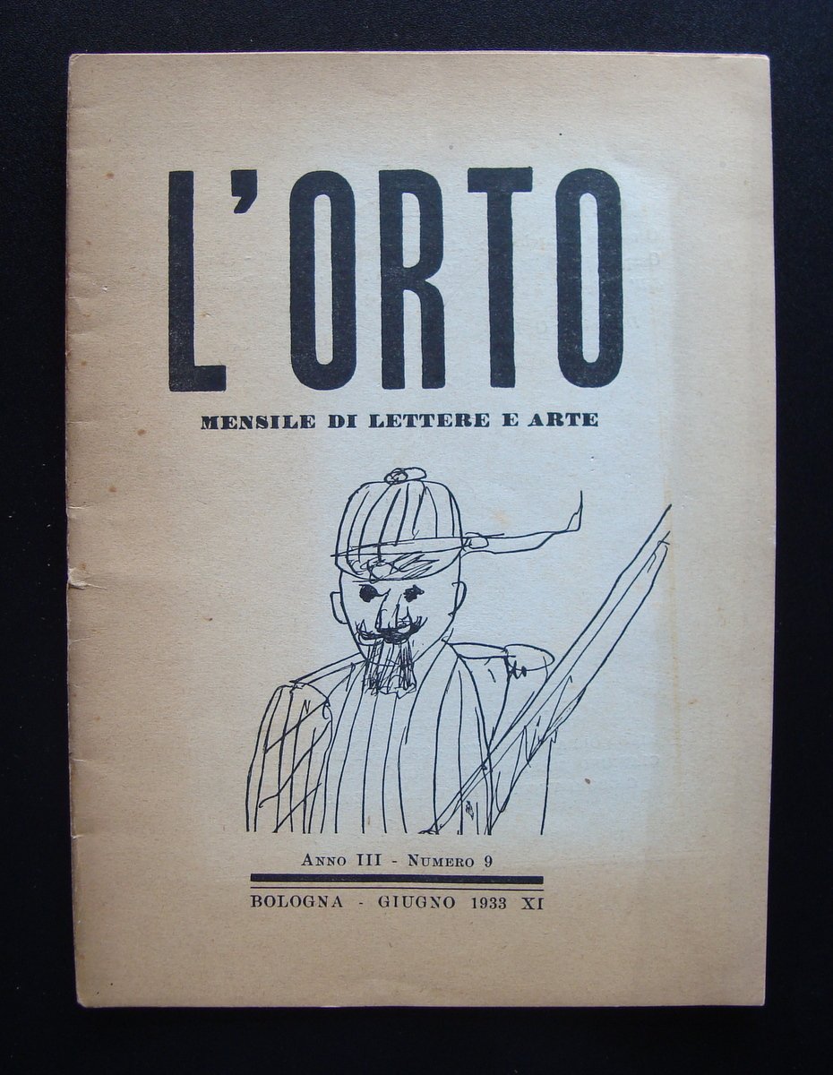 L'Orto Mensile di Lettere Arte Ottobre 1933 Bologna Anno III … | Immagine principale