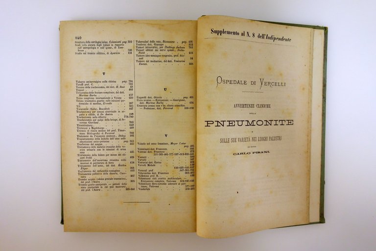 L'Osservatore Gazzetta delle Cliniche di Torino Vol. IX 52 Numeri …