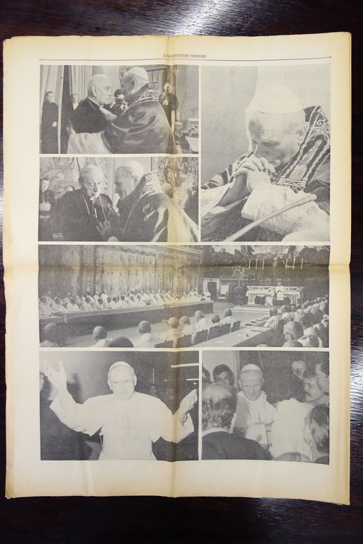 L'OSSERVATORE ROMANO INIZIO PONTIFICATO PAPA GIOVANNI PAOLO II 22/10/1978 COMPL.
