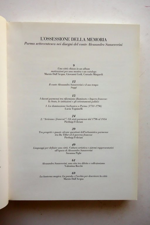 L'Ossessione della Memoria Parma nei Disegni del Conte A. Sanseverini …