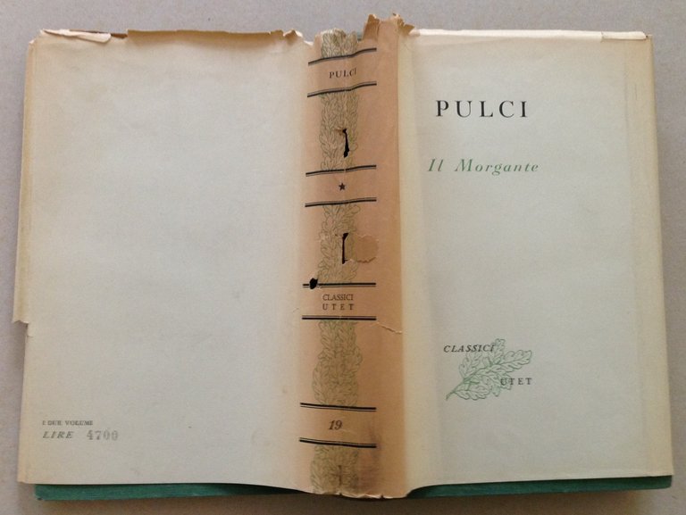 L. Pulci Il Morgante 2 Volumi Classici UTET Torino 1948 | Immagine Gallery 3