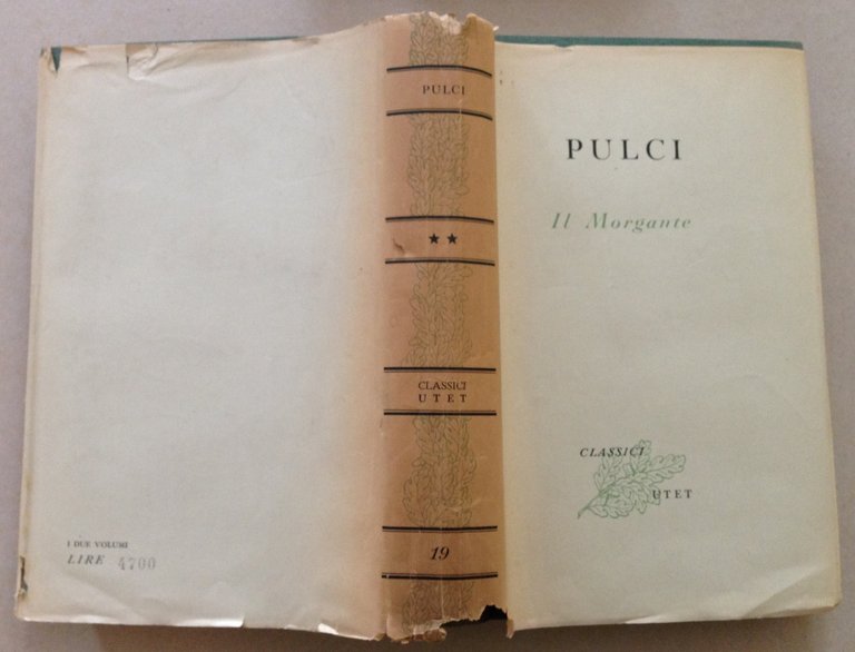 L. Pulci Il Morgante 2 Volumi Classici UTET Torino 1948 | Immagine Gallery 5