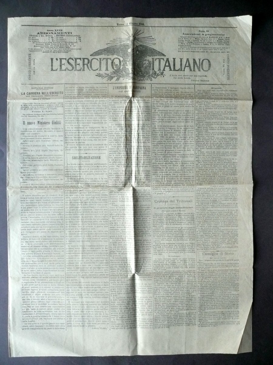 L'Uniforme di Campagna dei Vari Eserciti L'Esercito Italiano N. 64 … | Immagine principale