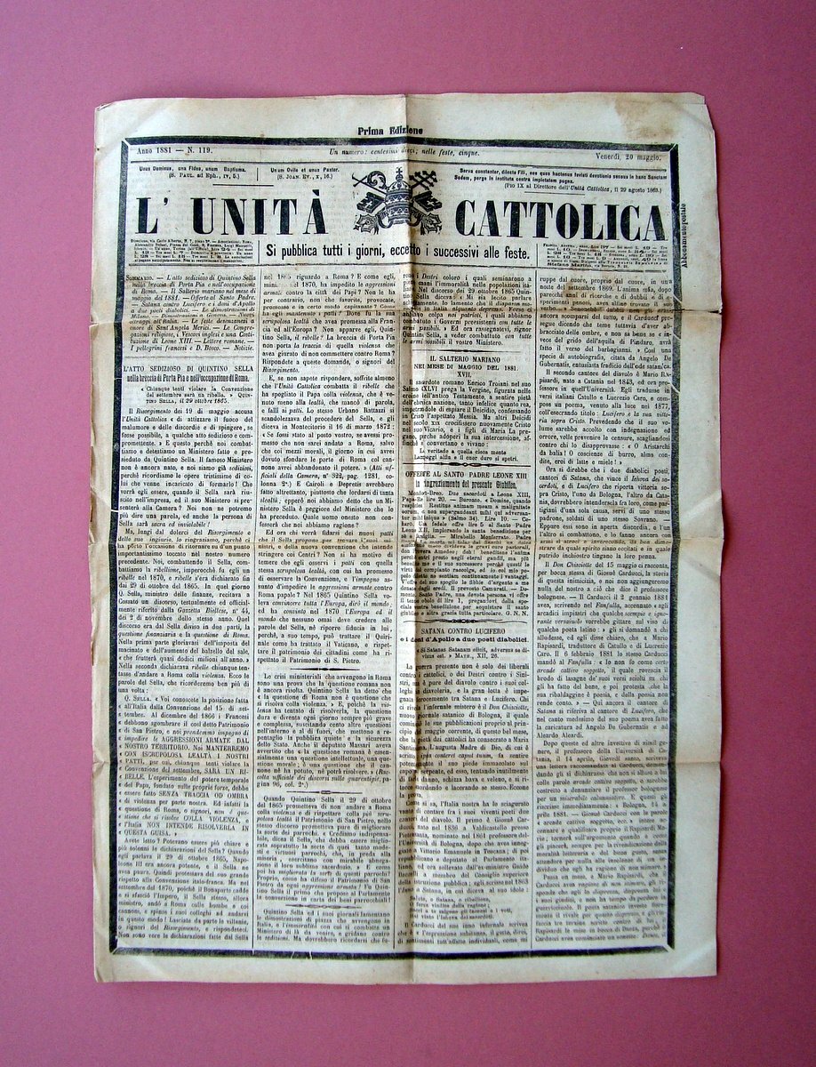 L'Unit‡ Cattolica Anno 1881 Le Feste Desenzanesi Sant'Agata Merici Desenzano | Immagine principale