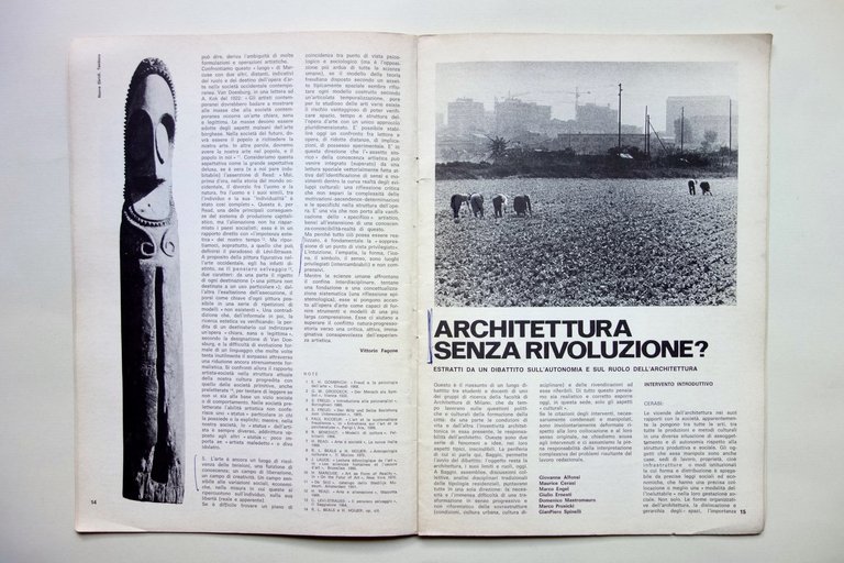 L'Uomo e l'Arte Numero 1 Aprile 1971 Architettura Caramel Munari