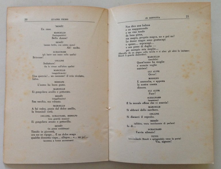 La BohËme Quattro Quadri di Giuseppe Giacosa e Luigi Illica …