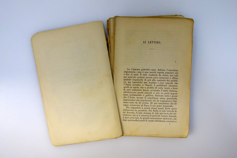 La Camorra Notizie Storiche Marco Monnier Barbera Firenze 1862 Raro | Immagine Gallery 4