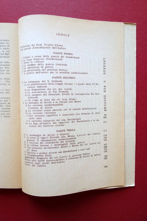 La Campagna del Sonderbund contro il Ticiino 1847 Gaetano Beretta …