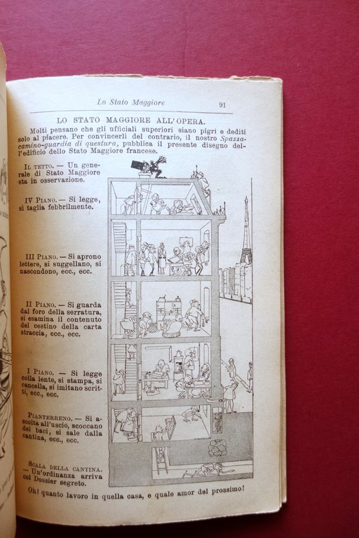 La Caricatura nell'Affare Dreyfus Tipografia Verri Milano 1899 Molto Raro