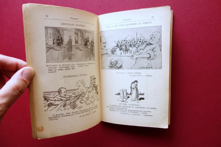 La Caricatura nell'Affare Dreyfus Tipografia Verri Milano 1899 Molto Raro
