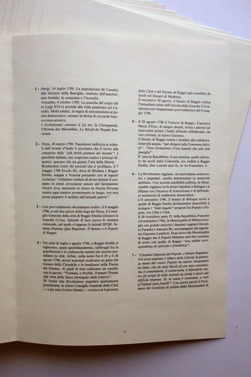 La Carta d'Identit‡ del Primo Tricolore Bellocchi Reggio Emilia 1987 …