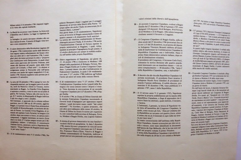 La Carta d'Identit‡ del Primo Tricolore Bellocchi Reggio Emilia 1987 …