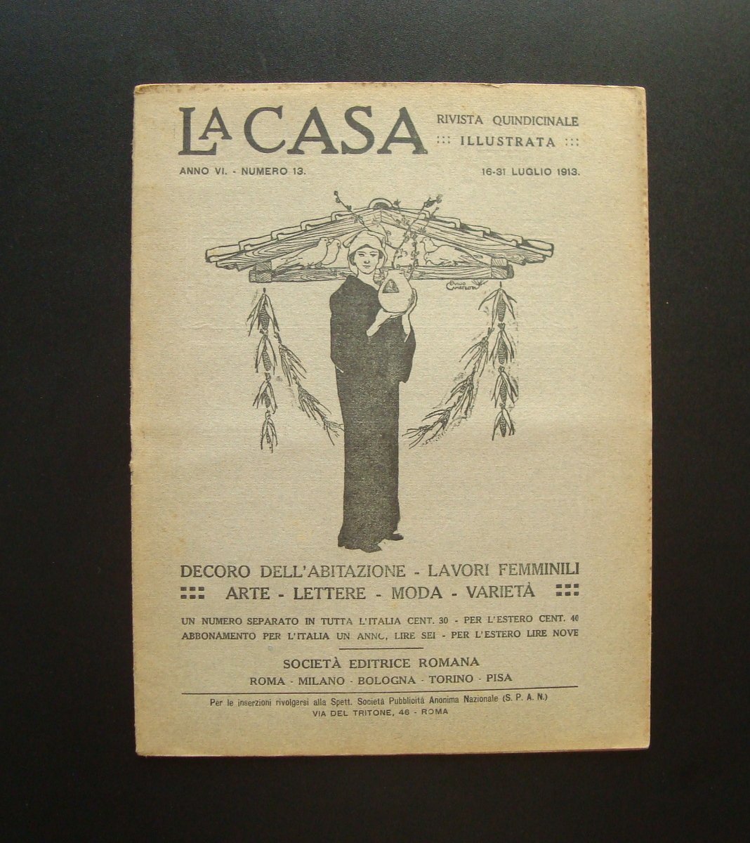 La Casa Rivista Decoro Abitazione Lavori Femminili Arte Moda N …