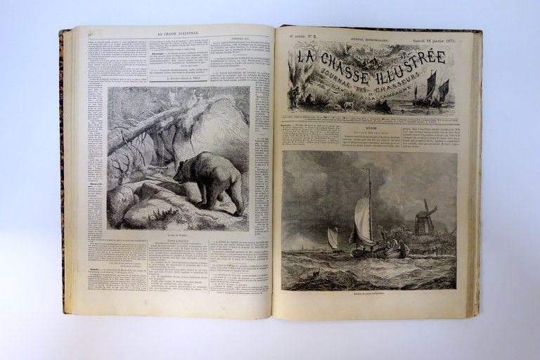 La Chasse Illustree Journal 50 Numeri Completi 1870-1871 1873 Tavole