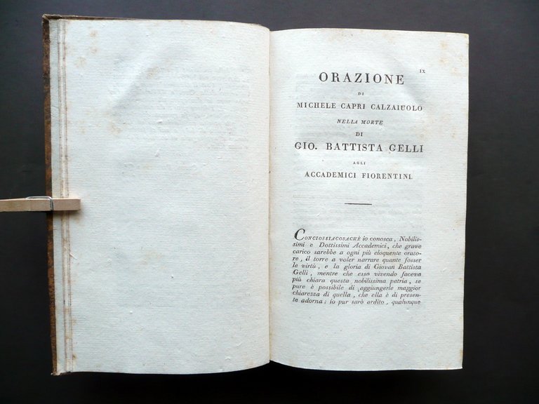 La Circe di Giovanni Battista Gelli Classici Italiani Milano 1804 …