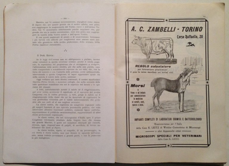 La Clinica Veterinaria Numero Straordinario Onoranze Prof Pietro Oreste 1912 | Immagine Gallery 4