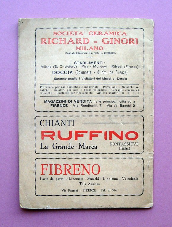 La Commedia Fiorentina N 8 Agosto 1932 Su e Gi˘ … | Immagine Gallery 3