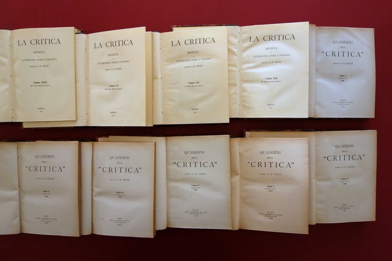 La Critica Quaderni della Critica Benedetto Croce 1941-1951 10 Volumi … | Immagine Gallery 2