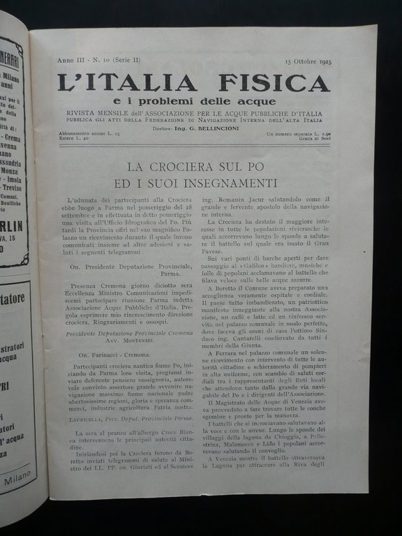 La Crociera sul Po e i Suoi Insegnamenti Sesia L'Italia …