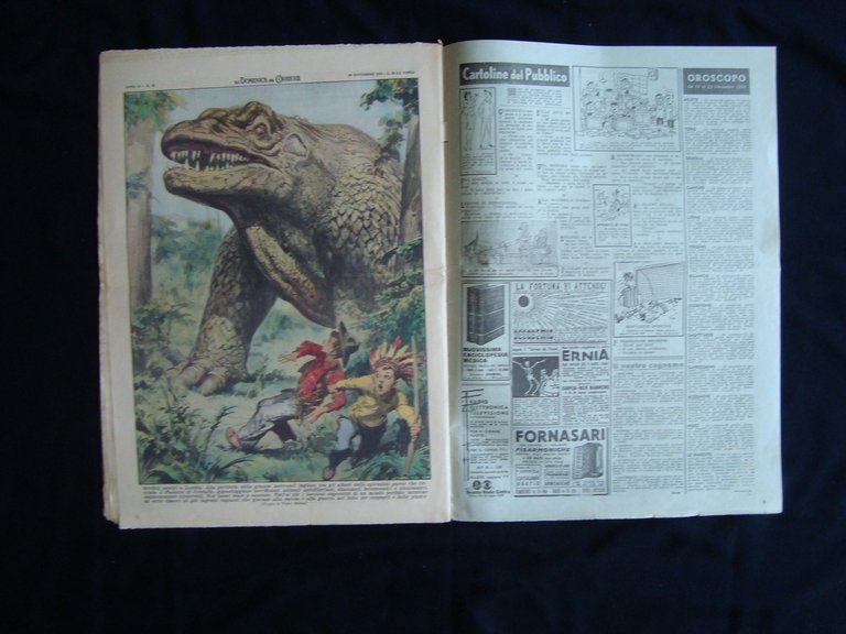 La Domenica del Corriere N 47 1955 Calcio rissa Vomero …