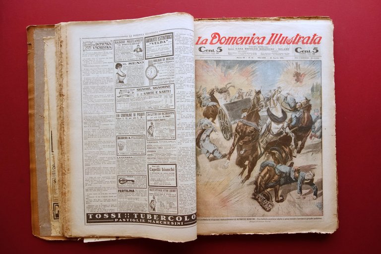 La Domenica Illustrata Anno III 1916 Sonzogno Milano 51 Numeri …