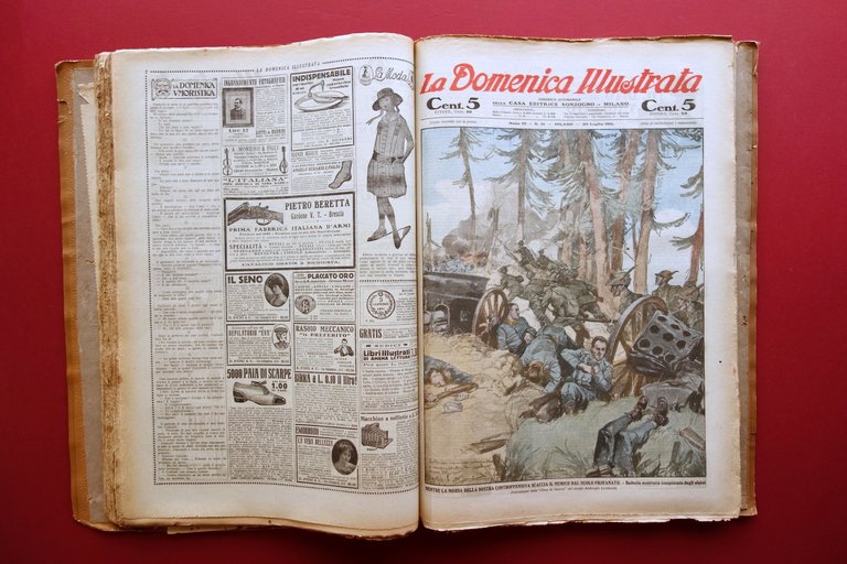 La Domenica Illustrata Anno III 1916 Sonzogno Milano 51 Numeri …