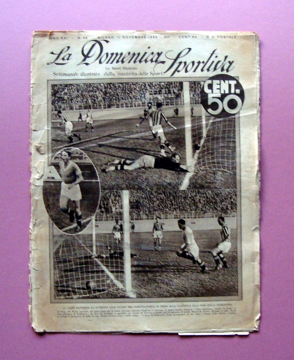 La Domenica Sportiva n.46 11/11/1934 La Lazio battendo la Juve … | Immagine principale