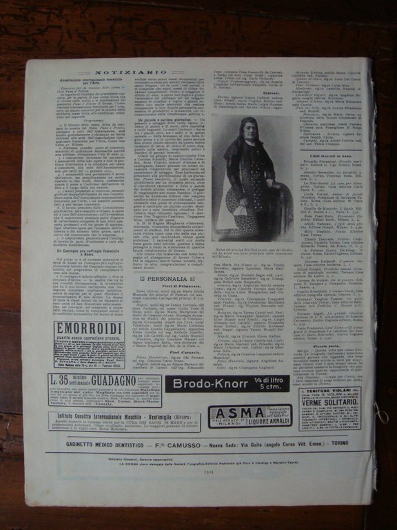 La Donna Anno IX N 209 5 settembre 1913 Rapallo …