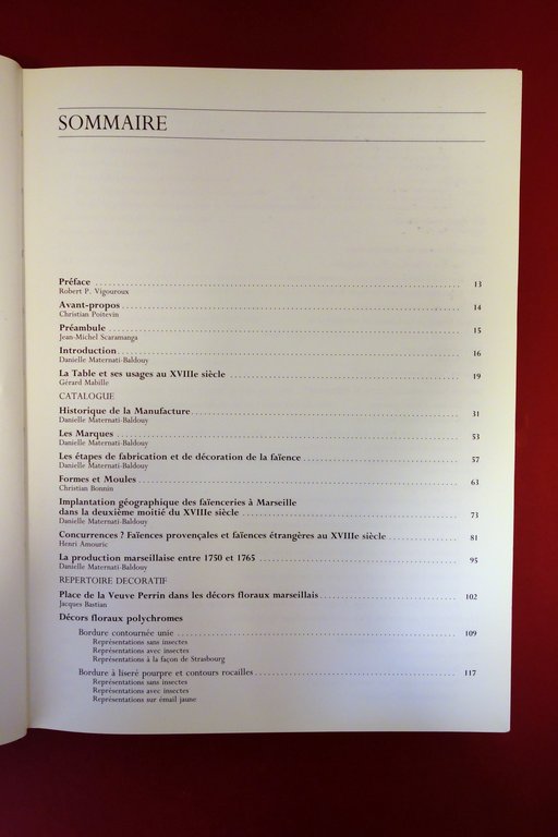 La Faience de Marseille au XVIII Siecle Manufacture de la …