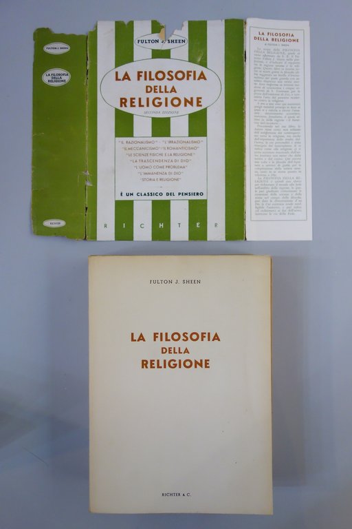 LA FILOSOFIA DELLA RAGIONE FULTON SHEEN RICHTER 1955 SECONDA ED.