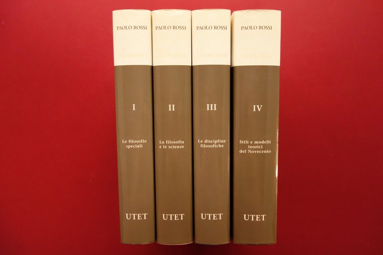 La Filosofia diretta da Paolo Rossi AA. VV. UTET Torino …