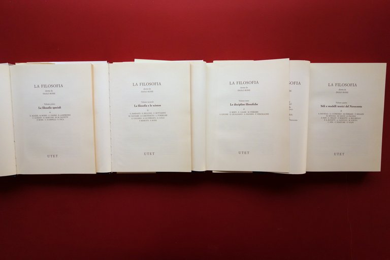 La Filosofia diretta da Paolo Rossi AA. VV. UTET Torino …