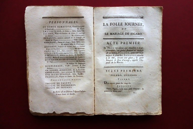 La Folle Journee ou le Mariage de Figaro M. De …