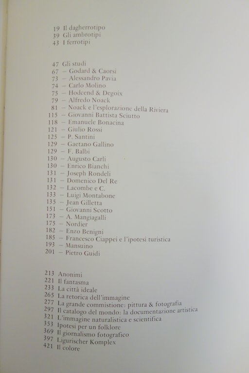 LA FOTOGRAFIA LIGURE DELL'OTTOCENTO MARCENARO GENOVA ESAGRAPH 1984
