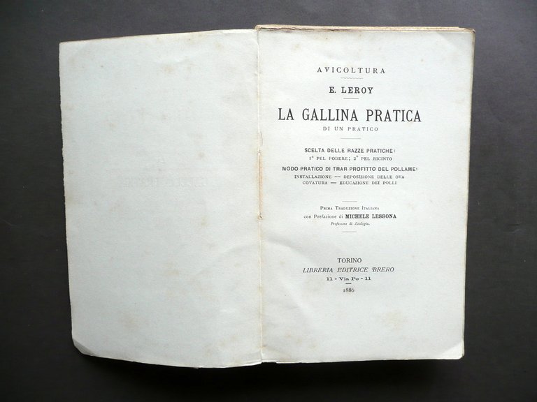 La Gallina Pratica di un Pratico E. Leroy Brero Torino …