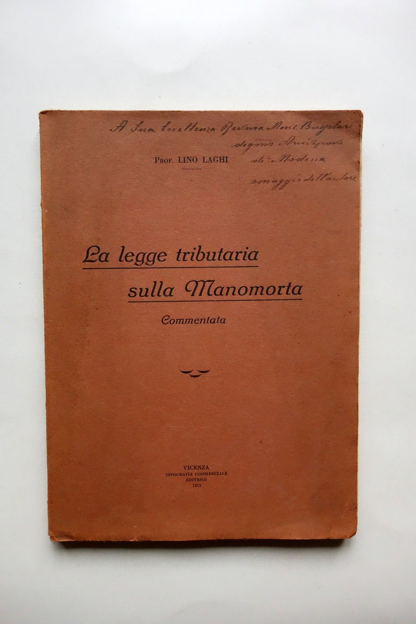 La Legge Tributaria sulla Manomorta Lino Laghi Tip. Commerciale Vicenza …