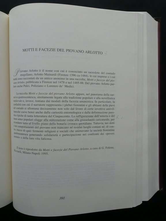 La Letteratura Popolare Cappellini Crovi Poligrafico dello Stato 2001 Autografo