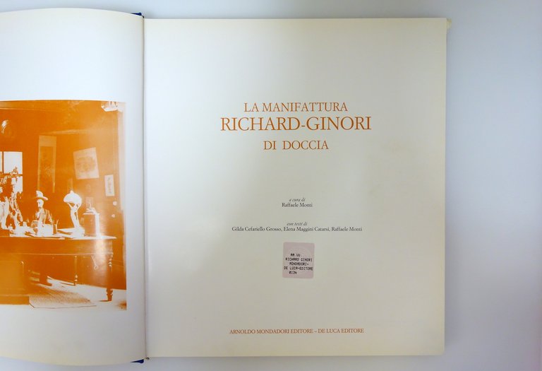 La Manifattura Richard Ginori di Doccia Mondadori De Luca 1988